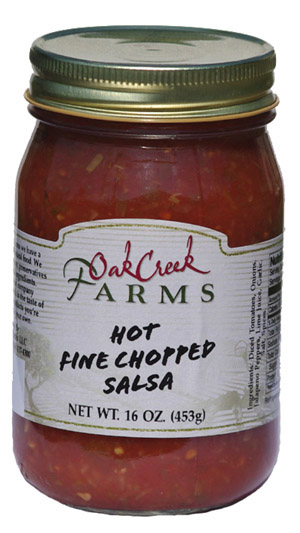 16 oz. Hot Fine Chopped Salsa - Click Image to Close