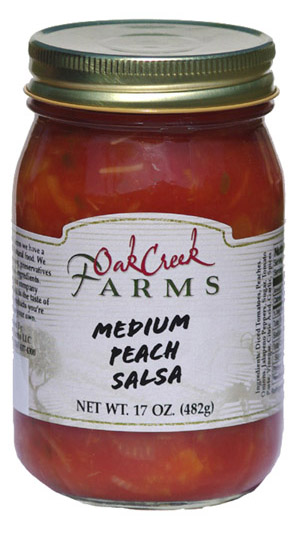 17 oz. Medium Peach Salsa - Click Image to Close